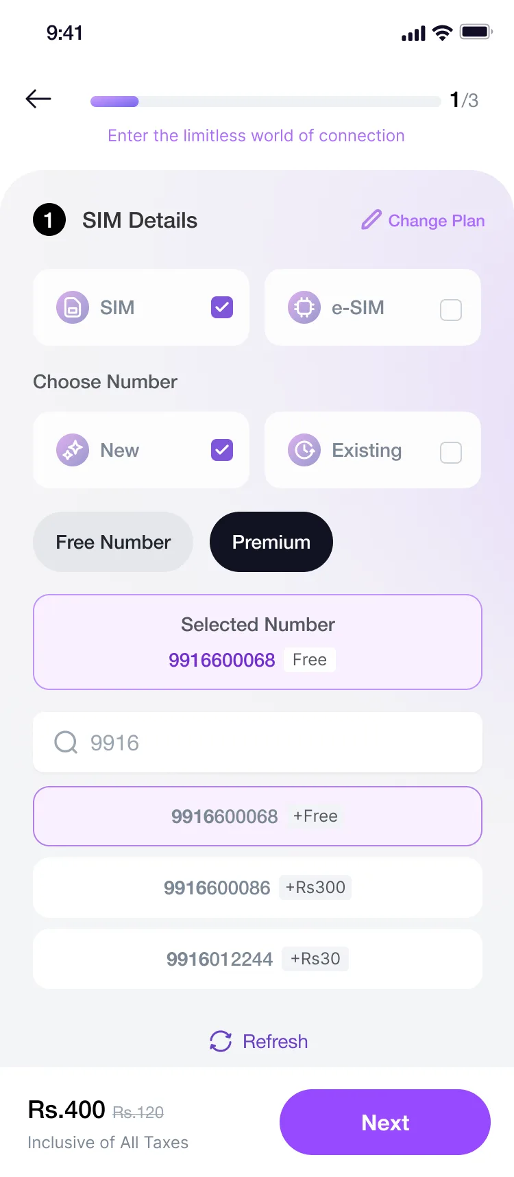 Choose a number